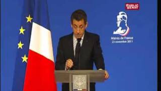 Sarkozy  Droit de vote des étrangers aux élections locales  quotUne proposition hasardeusequot [upl. by Esinad]