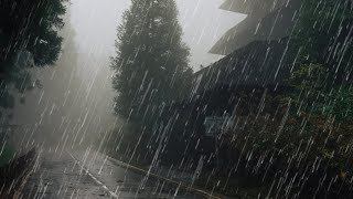 Rain Sounds For Sleeping  99 Instantly Fall Asleep With Rain And Thunder Sound At Night [upl. by Blum572]