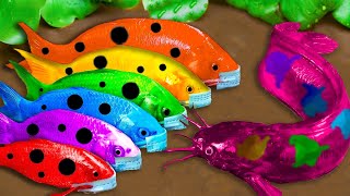 Top 5 Episodes Crocodiles Hunt Colorful Koi Catfish Primitive Cooking Eels  Stop Motion ASMR CoCo [upl. by Karita72]