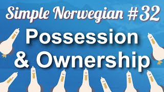 Simple Norwegian 32  Possession amp Ownership [upl. by Enilav368]