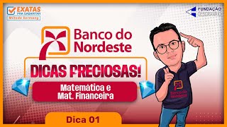 BNB  DICAS PRECIOSAS  Dica 01 Matemática [upl. by Frymire]