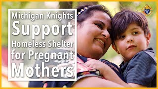 Michigan Knights Support Homeless Shelter for Pregnant Mothers [upl. by Velleman]