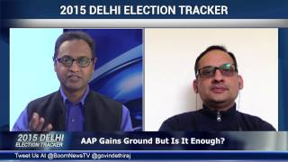 AAP Gains Ground But Is It Enough  2015 Delhi Election Tracker  Boom Live [upl. by Sitarski]