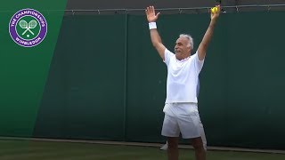 Mansour Bahrami  the master entertainer  Wimbledon 2018 [upl. by Abijah]