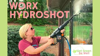 WORX Hydroshot 40V Review  NonToxic Cleaning Around the Home Using Water No Chemicals [upl. by Iew499]