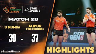 Ajits Super 10 helps U Mumba beat Arjuns Jaipur Pink Panthers  ProKabaddiOnStar 2024 HIGHLIGHTS [upl. by Margarete]