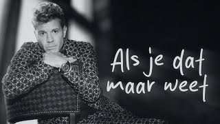 Jaap Reesema  Als je dat maar weet Official Lyric Video [upl. by Wolfe]