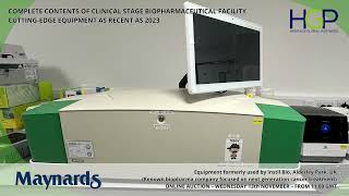 INSTILBIO Online Auction 2  – Complete Contents of Clinicalstage Biopharma Facility UK [upl. by Bass]