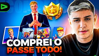 COMPREI O PASSE COMPLETO E LIBEREI TODAS AS SKINS DA TEMPORADA 6 DO FORTNITE [upl. by Ive]