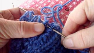 binding off knitting in back stitch [upl. by Aryad]