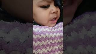 cutebaby baby girl dud pite huye gaadi chla rhi 😅😁😍 cute [upl. by Anaitsirc]