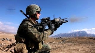 US Marines Fire M203 Grenade Launchers [upl. by Marlie]