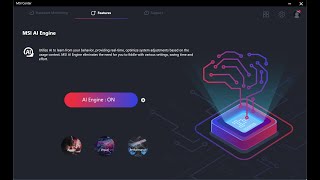 MSI Dragon Center amp AI Engine msi dragon center msi [upl. by Nilak]