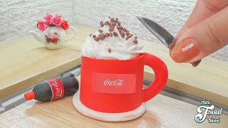 CocaCola Cake Recipe  Sweet Miniature Cake Recipe Ideas  CocaCola Cake Decorating [upl. by Aillicec]