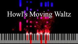 Howls Moving Waltz Piano Tutorial [upl. by Dorison]