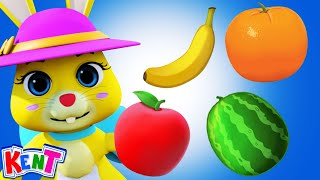 The Fruit Song  Learn Fruits For Kids  Nursery Rhymes amp Kids Songs  Kent The Elephant [upl. by Yeldahc]