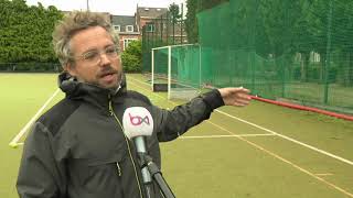 Ixelles  le terrain du club de hockey seratil prêt pour la saison prochaine [upl. by Mcguire]