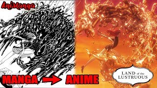 Houseki no Kuni ANIME amp MANGA Comparison  Phos amp Cinnabar  Beautiful Adaptation [upl. by Deron]