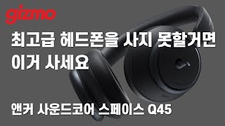 최고급 헤드폰을 사지 못할 거면 이거 사세요 앤커 사운드코어 스페이스 Q45 리뷰 [upl. by Laidlaw]