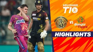 Bangla Tigers vs Northern Warriors  Abu Dhabi T10  Match 16  Highlights  JioCinema amp Sports18 [upl. by Weld802]