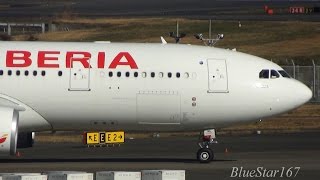 Iberia Airbus A330200 ECMIL taxiing at NRTRJAA Tokyo  Narita RWY 34R [upl. by Adnole]