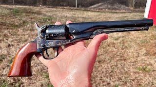 1861 Colt Navy by Uberti  Review Loading Steps and Fire [upl. by Odnavres]