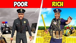 POOR Vs RICH POLICE MAN in GTA 5 [upl. by Yekim]