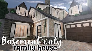 2 Story basement only build  Bloxburg house  No advanced placing  No large plot [upl. by Vod]