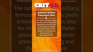 Arterial Catheter Placement Sites [upl. by Neomah]