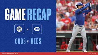 Cubs vs Reds Game Highlights  73024 [upl. by Aicirtal151]