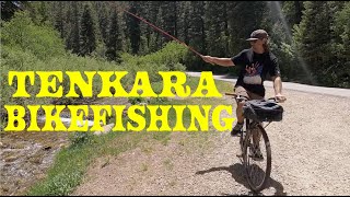 We Rode Our Bikes to the Mountains and Caught Loads of Fish  Tenkara Bikefishing [upl. by Emsmus526]