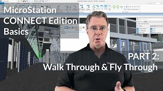 MicroStation CONNECT Edition 3D Basics 02 Walk Through and Fly Through [upl. by Ethelind41]