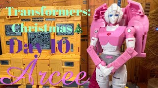 Transformers Christmas 🎄 Day 10 with Arcee Stop Motion [upl. by Yanal]