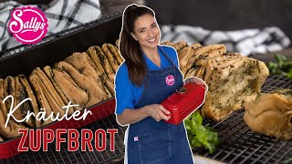 Faltenbrot  Kräuter Zupfbrot  Kräuter Baguette  Sallys Welt [upl. by Acinoda20]