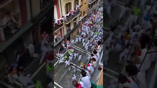 EPIC Pamplona running with the Bulls [upl. by Ahsen]