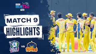 Adani DPLT20  Match 9 Highlights  Central Delhi Kings vs Purani Dilli6 [upl. by Enilekaj]