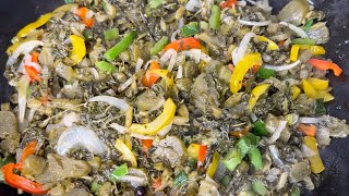 HOW TO COOK CALLALOO WITHOUT SALTFISH  JAMAICAN RECIPE [upl. by Ludwigg]