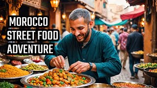 Exploring the Best Moroccan Street Food  A Culinary Adventure TravelGuideRoy [upl. by Kensell]