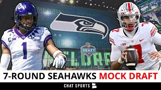 NFL Mock Draft Seattle Seahawks 7Round Draft WayTooEarly Edition For 2023 NFL Draft [upl. by Heilner]