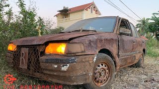 Full Restoration Old Car  Restore and Build Wood Car [upl. by Vanzant]