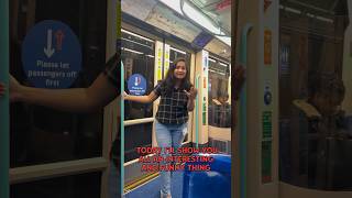 Driverless Train in London 😅 london angloandhraammai uk telugu funny youtubeshorts ❤️🔥 [upl. by Terrijo]