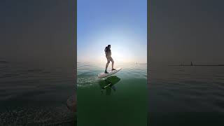 Sunset Ride late July efoil fliteboard silverbeach [upl. by Desta]