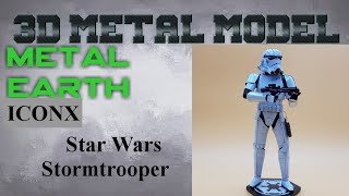 Metal Earth ICONXPremium Series Build  Star Wars Stormtrooper [upl. by Indys19]