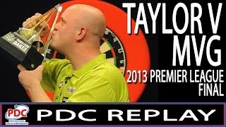 Phil Taylor v Michael van Gerwen Premier League Darts Final 2013 [upl. by Oicaroh]