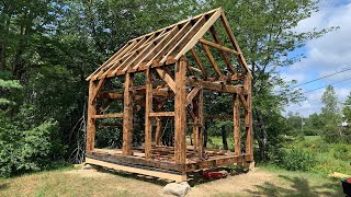 12x16 Timber Frame Cabin in Maine [upl. by Moshe]