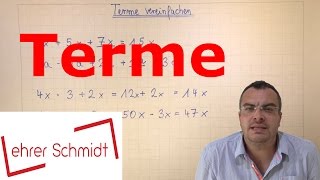 Terme berechnen  Terme und Gleichungen  Mathematik  Lehrerschmidt [upl. by Ivetts]