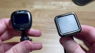 KLIQ Ubertuner Guitar Tuner vs Fender FT1 Tuner [upl. by Dnomhcir514]