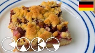 PFLAUMENKUCHEN MIT STREUSEL Rezept [upl. by Einnil]