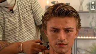 Leonardo DiCaprio Titanic Haircut Tutorial  TheSalonGuy [upl. by Anileve]