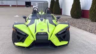 2023 Polaris Slingshot SL Neon Lime Manual [upl. by Renee767]